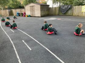 Outdoor Play Based Learning in Mrs Callaghan’s Class