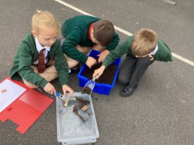 Finding out about archaeology and evidence as part of our Life in Early Times topic in P5 R8