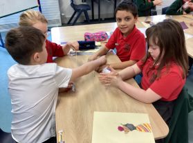 Making model shadufs as part of our WAU topic on Ancient Egypt