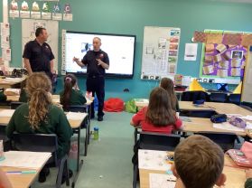 Learning about Fire Safety in P5 Room 8