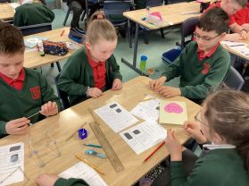Mrs Barr’s class have great fun investigating 3D shape.